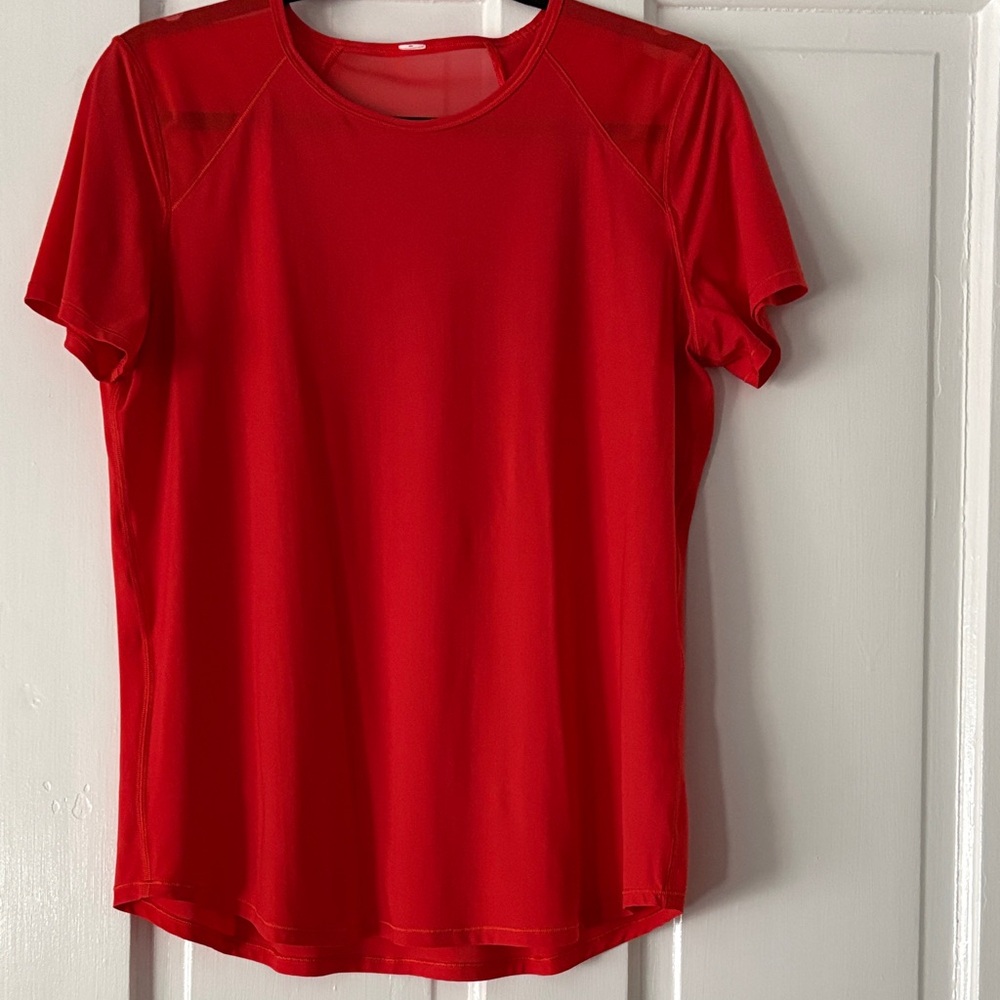 lululemon bright dark orange top